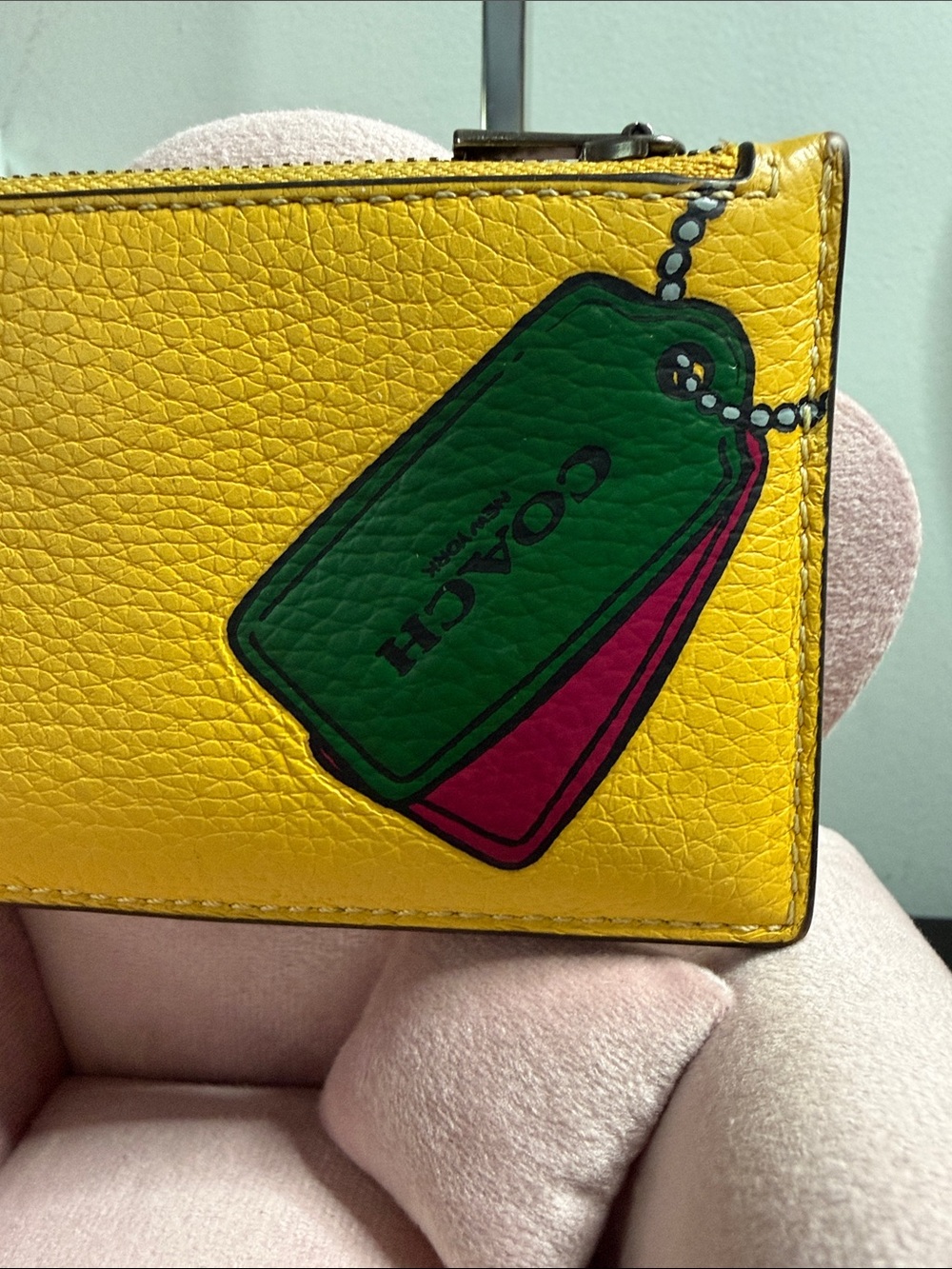 Coach Zip Card Case with Trompe L’oeil print - Picture 2 of 8